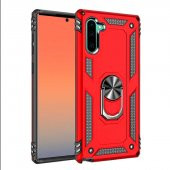 Samsung Galaxy Note 10 Kılıf Sofya Yüzüklü Standlı Zırhlı Silikon Kılıf thumbnail 2