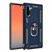 Samsung Galaxy Note 10 Kılıf Sofya Yüzüklü Standlı Zırhlı Silikon Kılıf thumbnail 4