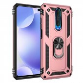 Xiaomi Redmi K30 Kılıf Sofya Yüzüklü Standlı Zırhlı Silikon Kılıf - 2