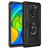 Xiaomi Redmi Note 9 Kılıf Sofya Yüzüklü Standlı Zırhlı Silikon Kılıf thumbnail 1