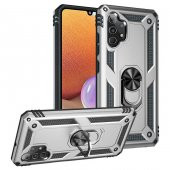 Samsung Galaxy A32 4G Kılıf Sofya Yüzüklü Standlı Zırhlı Silikon Kılıf thumbnail 2