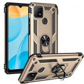 Oppo A15 Kılıf Sofya Yüzüklü Standlı Zırhlı Silikon Kılıf - 2