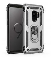 Samsung Galaxy S9 Kılıf Sofya Yüzüklü Standlı Zırhlı Silikon Kılıf - 2