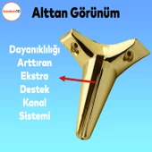 Aspen Lüks Mobilya Kanepe Koltuk Tv Ünitesi Konsol Yükseltici Ayağı Ayakları 24 Cm Gold Altın Ayak - 5