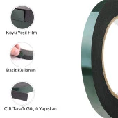 Çift Taraflı Köpük Bant Eva Montaj Bandı Siyah 10 mm x 10 Metre - 3