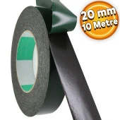 Çift Taraflı Köpük Bant Eva Montaj Bandı Siyah 20 mm x 10 Metre thumbnail 1