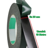 Çift Taraflı Köpük Bant Eva Montaj Bandı Siyah 20 mm x 10 Metre thumbnail 2