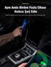 Baseus Super Şarj 60W Type-C+USB Çıkışlı Araç Çakmaklık Şarjı Akıllı Güvenlik Korumalı Led Işıklı Şarj - 5