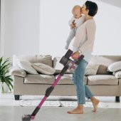 Blaupunkt A16 Şarjlı Vacumaster Kablosuz Dikey Süpürge 160W Fuşya - 4