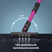 Blaupunkt A16 Şarjlı Vacumaster Kablosuz Dikey Süpürge 160W Fuşya - 8