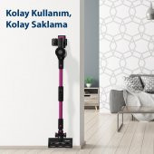 Blaupunkt A16 Şarjlı Vacumaster Kablosuz Dikey Süpürge 160W Fuşya - 10