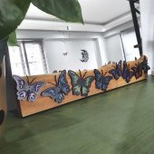 Veraart Epoksili Rengarenk Kelebek Duvar Dekoru 12 li - 3
