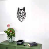 Veraart Geometrik Ahşap Kurt Duvar Dekoru - 4