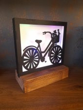 Veraart Işıklı Kişiselleştirilmiş Dekoratif Bisiklet Gece Lambası thumbnail 2