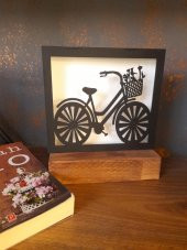 Veraart Işıklı Kişiselleştirilmiş Dekoratif Bisiklet Gece Lambası thumbnail 3