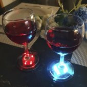 Veraart Işıklı I Love You Figürlü Şarap Bardak Altlığı - 5