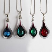 Veraart El Yapımı Murano Cam Mavi Kolye Eleanor 1 - 4