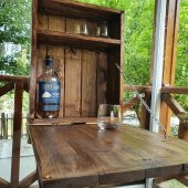 Veraart El Yapımı Whisky Rodeo Ahşap İçki Viski Dolabı - 3