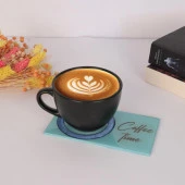 Veraart Epoksili Coffee Time Görselli Bardak Altlığı 2 li - 10