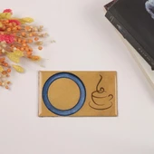 Veraart Epoksili Kahve  Fincanı  Görselli Bardak Altlığı  6 lı - 6