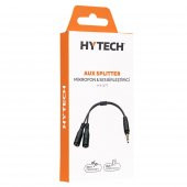 Hytech HY-X77 Siyah Audio + Mic to 3,5mm 0.15m Kulaklık Çevirici - 4