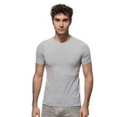 Özkan Erkek Kısa Kol Kapalı Yaka Penye Likralı Fanila Atlet 0265 - 4