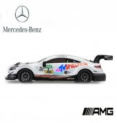 Mercedes Amg C63 Uzaktan Kumandalı Işıklı 28 Cm Turkuaz Beyaz Renk - 5