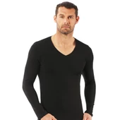 Özkan Erkek V Yaka Uzunkol Penye Likralı Fanila Atlet 0274 thumbnail 4