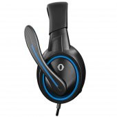 Snopy SN-GX1 ERGO Siyah/Mavi 3,5mm Gaming Oyuncu Mikrofonlu Kulaklık - 3
