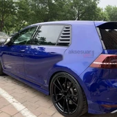Vw Golf 7-7.5 Kasa İçin Kelebek Cam Vizörü Kaplaması Siyah Renk-Bantlı - 1