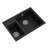 RealStone P016 Kapadokya Siyah Granit Eviye - 2