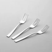 Deniz Paslanmaz Çelik Yemek Çatalı 3lü Jelatinli - 1