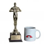 Anneler Günü Hediyesi Yılın Annesi Oscar Melek Annem Kupa - 2
