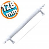 Mobilya Mutfak Banyo Dolabı Çekmece Dolap Kapak Kulpu Kulbu Beyaz 128 mm Metal Kulp thumbnail 1