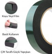 Çift Taraflı Köpük Bant Eva Montaj Bandı Siyah 25 mm x 10 Metre - 3
