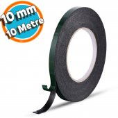 Çift Taraflı Köpük Bant Eva Montaj Bandı Siyah 10 mm x 10 Metre - 1