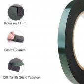 Çift Taraflı Köpük Bant Eva Montaj Bandı Siyah 10 mm x 10 Metre - 3