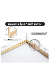 Tuval 25x35 6 Adet Gerdirme Apartlı Arkadan Zımbalı 25*35 Tual Akrilik Boya Yağlı Boya - 3