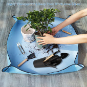 TİNEKE Çiçek saksı toprağı toprak  aktarımı için su geçirmez ped 50x50 cm 1 adet mavi - 2