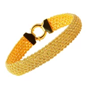 6 Sıra Halat Örgü Altın Bileklik thumbnail 1