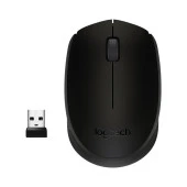 Logitech USB Alıcılı Kablosuz Kompakt Siyah Kablosuz Mouse thumbnail 1