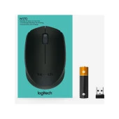 Logitech USB Alıcılı Kablosuz Kompakt Siyah Kablosuz Mouse thumbnail 8