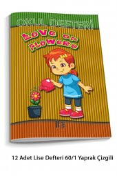 12 Adet Lise Defteri 60/1 Yaprak Çizgili - 2