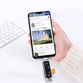 Shaza 5in1 Telefon ve Bilgisayar USB Type C Micro Kart Okuyucu OTG Siyah - 5