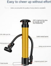 Bisiklet Pompası Top Şişirme Araba El Hava Pompa İğne Hediyeli Bisiklet Motosiklet Pompası - 3