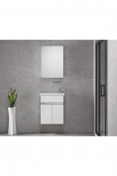 Alfa Banyo MİNİÇO EBEVEYN 45 cm x 28 cm AYNA DOLAPLI LÜX BANYO DOLABI- 1. Sınıf MDF-BEYAZ- HAZIR KURULU - 6