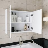 Alfa Banyo Viola Beyaz (80 35) 115 Cm Ayna Ve Boy Dolaplı Lavabolu Mdf Banyo Dolabı Setixxhazır Kuruluxx - 4