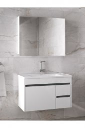 Alfa Banyo VİOSEN-EA 80 cm MDF-Aynalı-lavabolu banyo dolabı takımı- HAZIR KURULU - 3