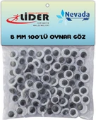 Lider & Nevada Oynar Göz 8 mm 100LÜ Paket - 1
