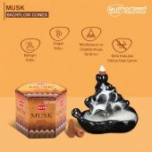 HEM Musk Backflow Geri Akışlı Konik Şelale Tütsü 40ad Misk - 2